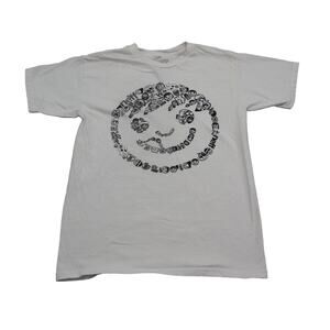 Neff Shirt Womens S White Short Sleeve Crew Neck Cotton Knit Casual T Shirt